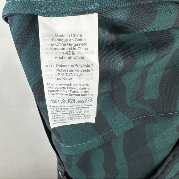 J. Crew Green and Black Animal Print Midi Skirt | US Size Medium - Picture 9 of 9